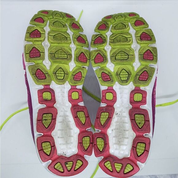 Saucony grid XT-600 size 8.5 green and pink running shoes - Picture 4 of 7